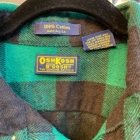 Vintage OshKosh Flannel Size L - Picture 2 of 4